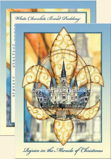 New Orleans Fleur-de-lis Christmas Cards
